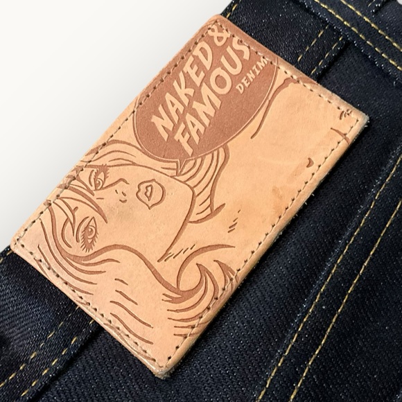 Naked & Famous Raw Elephant XS Weird Guy Unwashed 38x30.5 - Picture 2 of 16